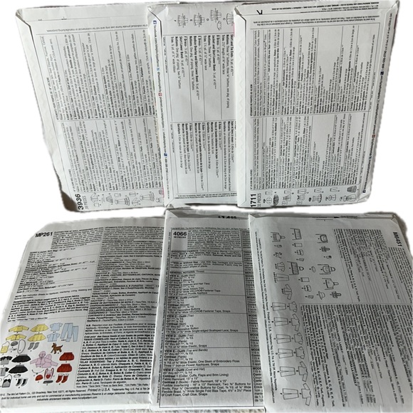 Simplicity - McCall's Patterns ~ Doll Clothing ~ For Dolls 18"- 19" ~ New-Unused - Picture 2 of 8